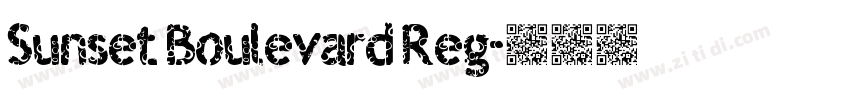 Sunset Boulevard Reg字体转换